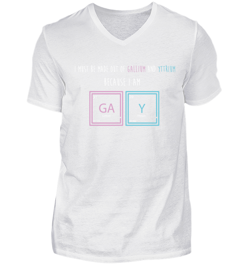 Men T-shirt with V-Neck