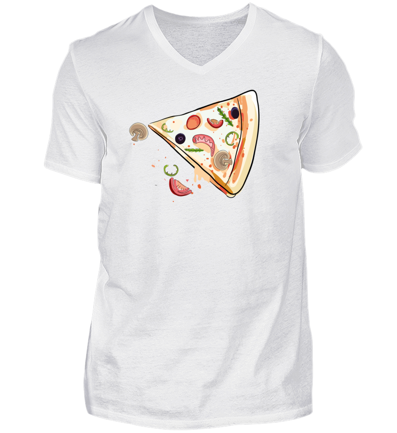Men T-shirt with V-Neck