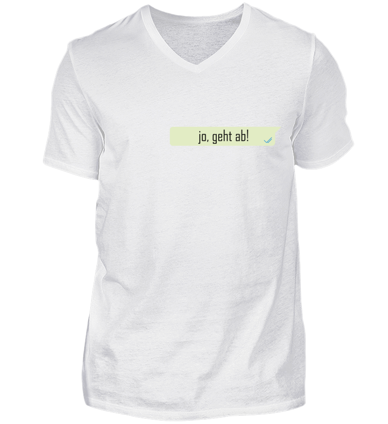 Men T-shirt with V-Neck