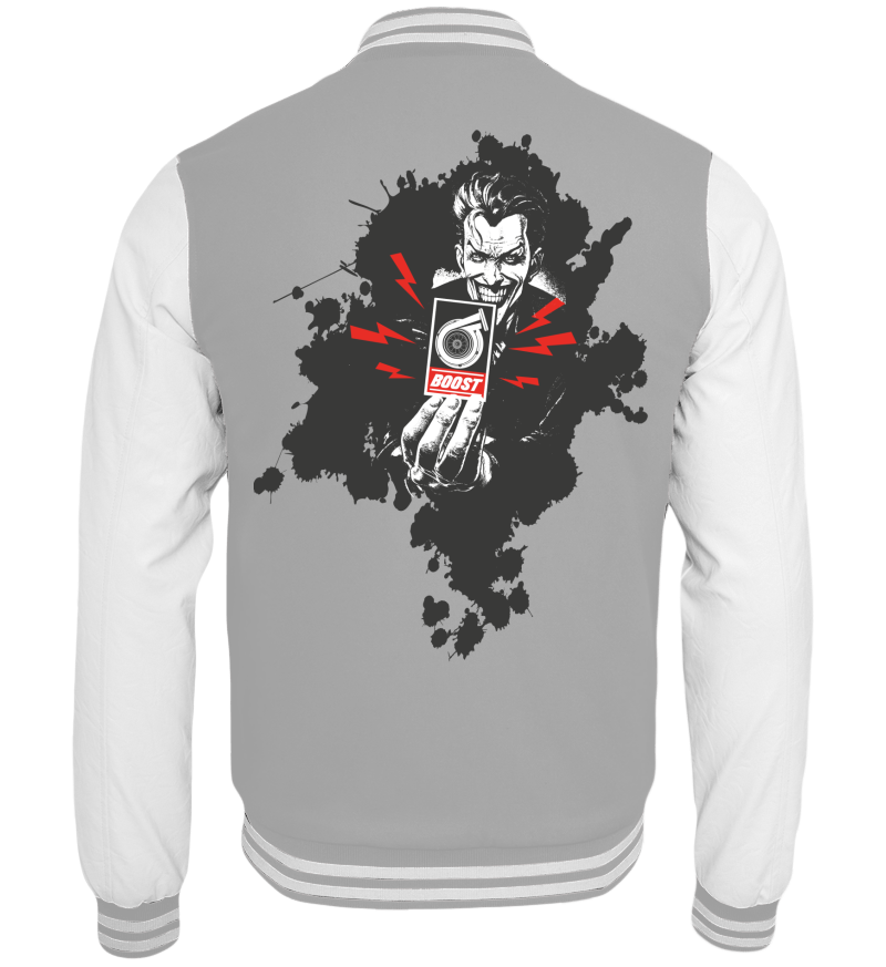 College Jacket with print on the backside