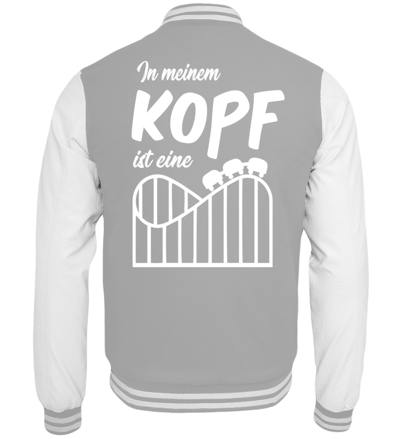 College Jacket with print on the backside