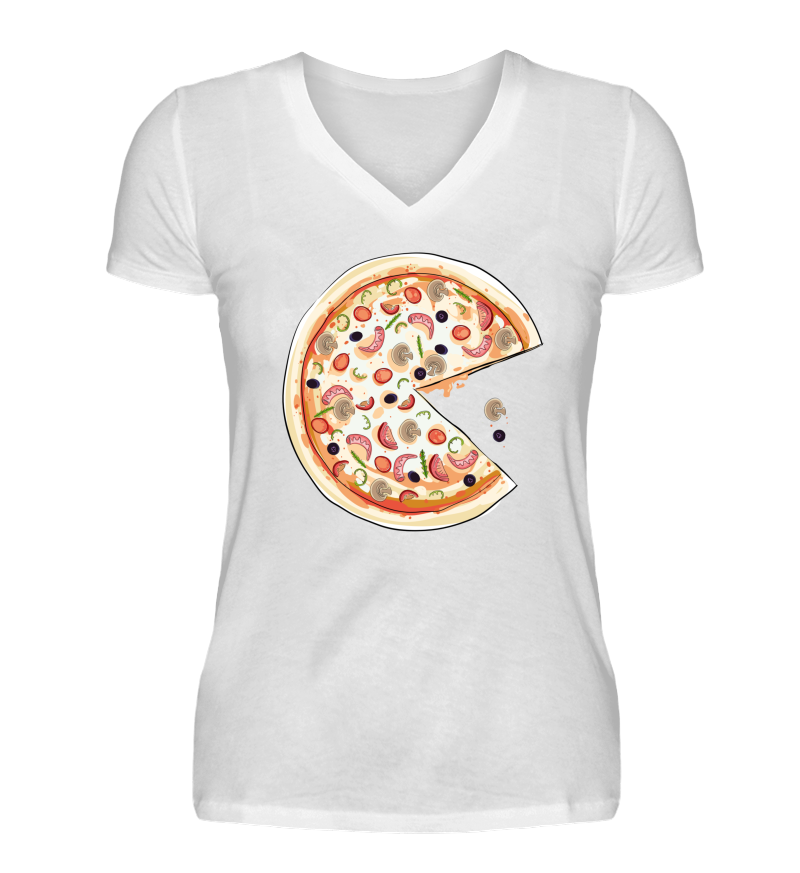 Women T-shirt with V-Neck