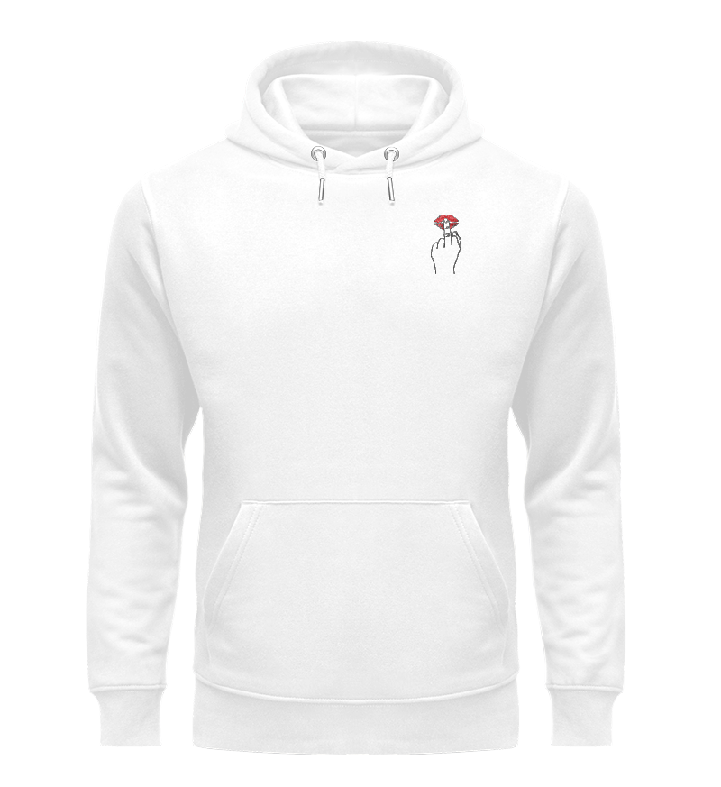 Unisex hoodie with embroidery
