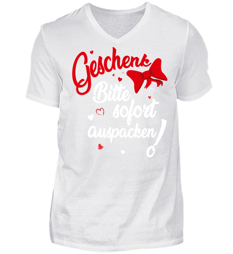 Men T-shirt with V-Neck