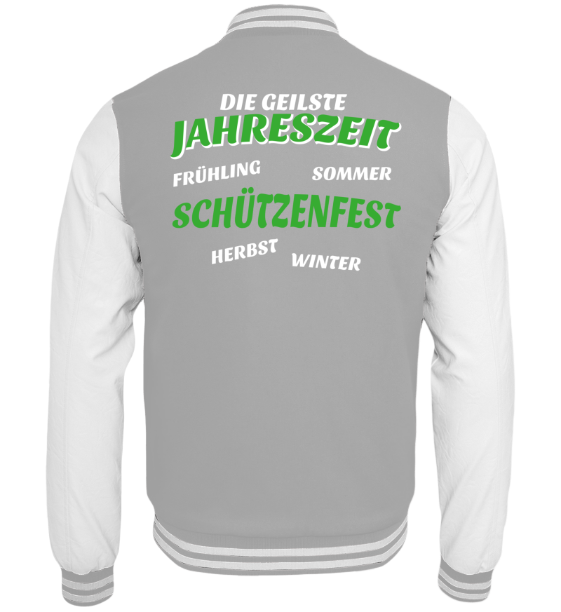 College Jacket with print on the backside