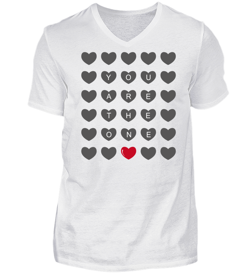 Men T-shirt with V-Neck