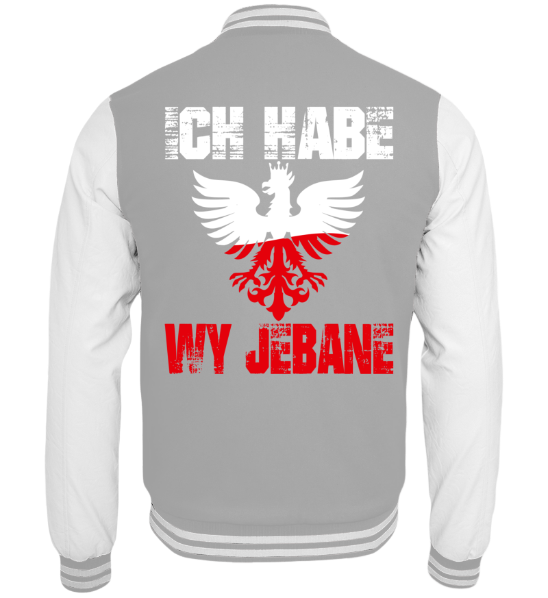 College Jacket with print on the backside