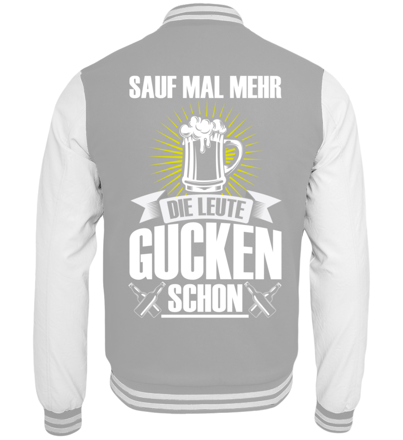 College Jacket with print on the backside