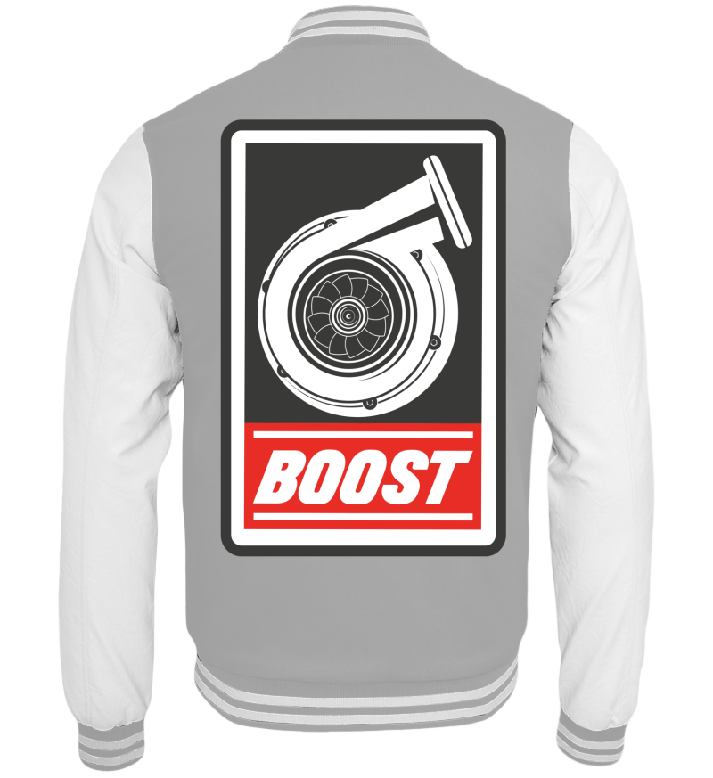 College Jacket with print on the backside