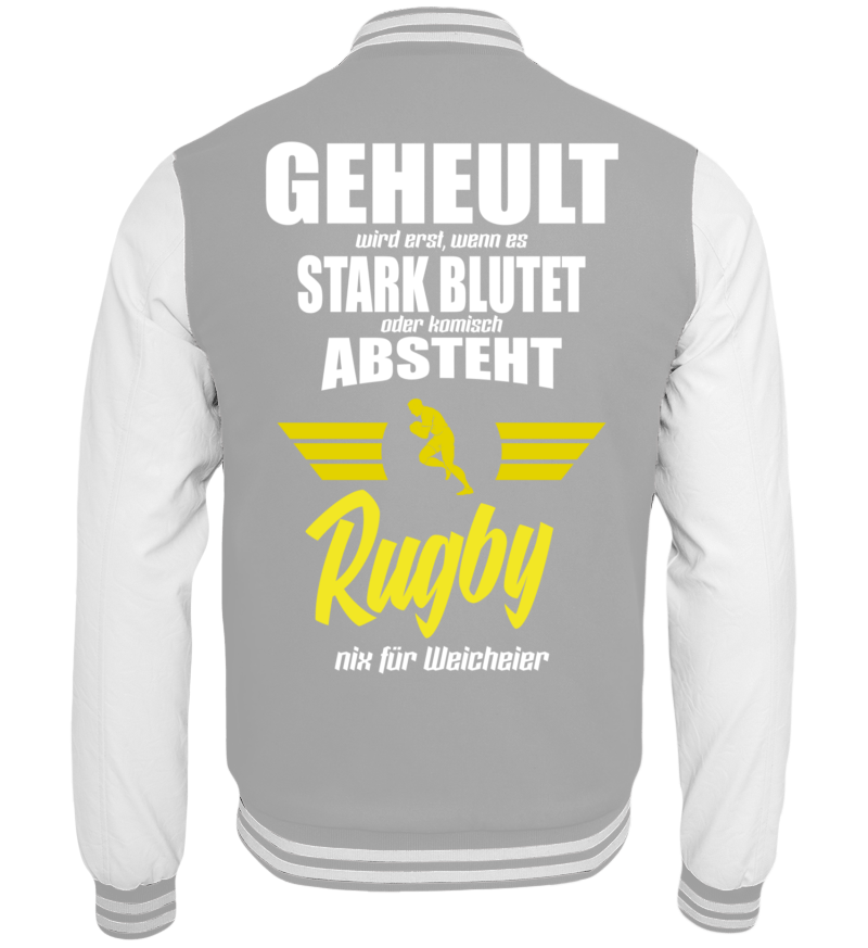 College Jacket with print on the backside