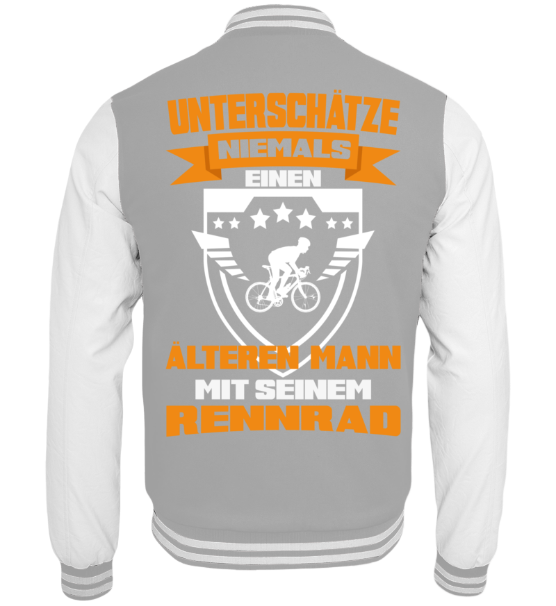 College Jacket with print on the backside