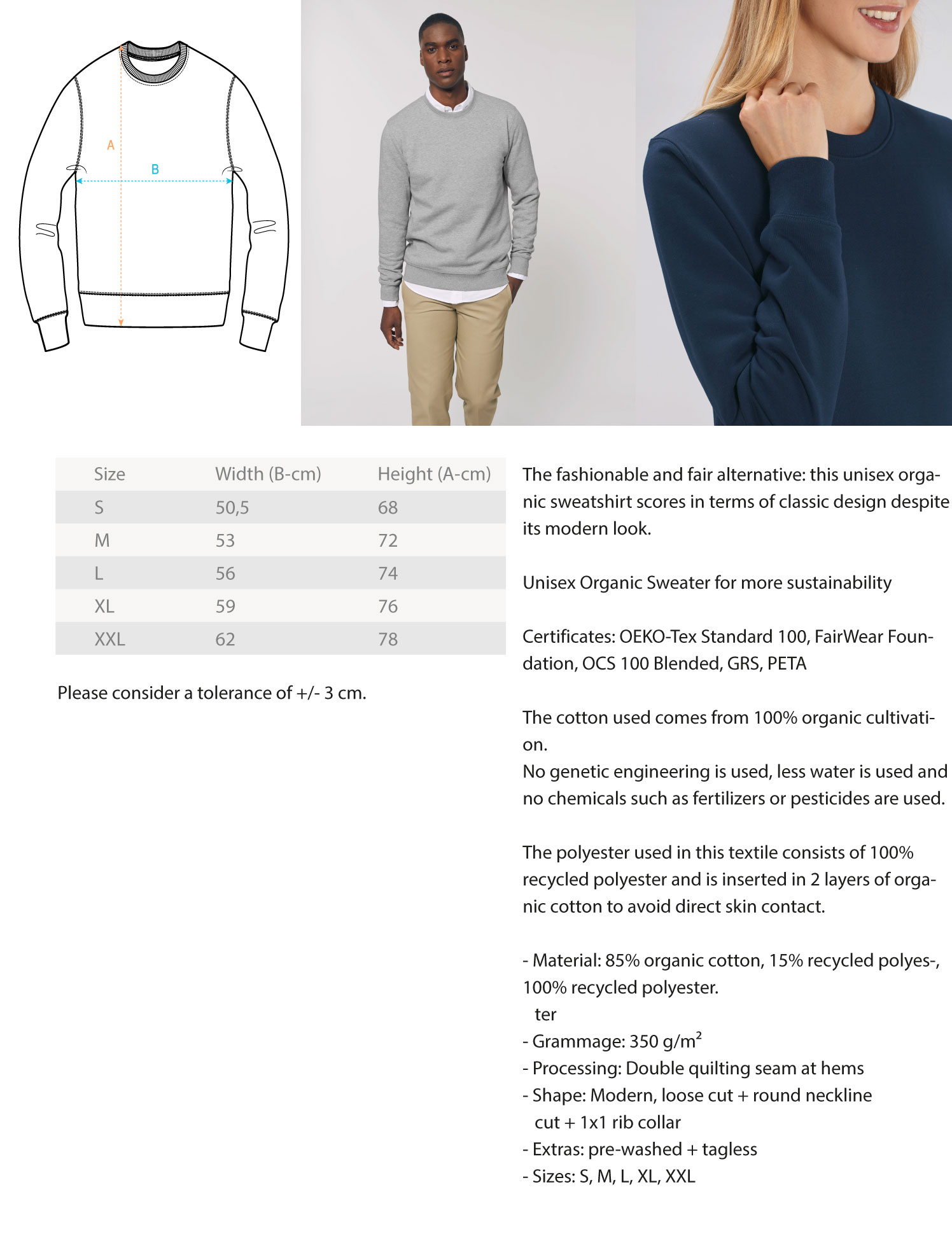 Changer Sweatshirt ST/ST with Embroidery 3