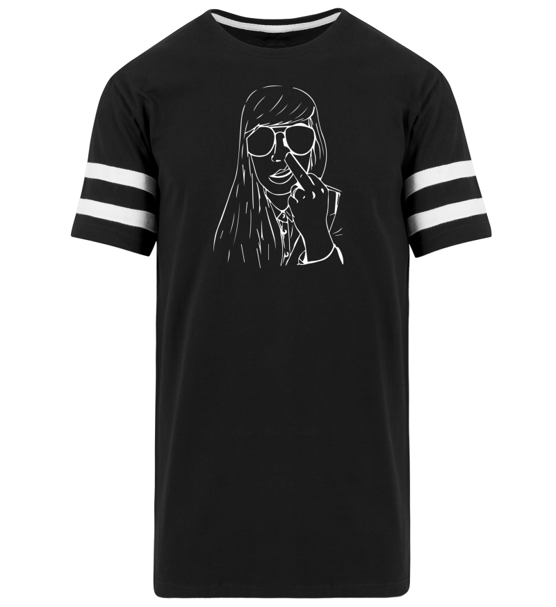 Men Long T-shirt with Stripes