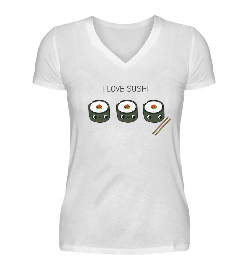 Women T-shirt with V-Neck