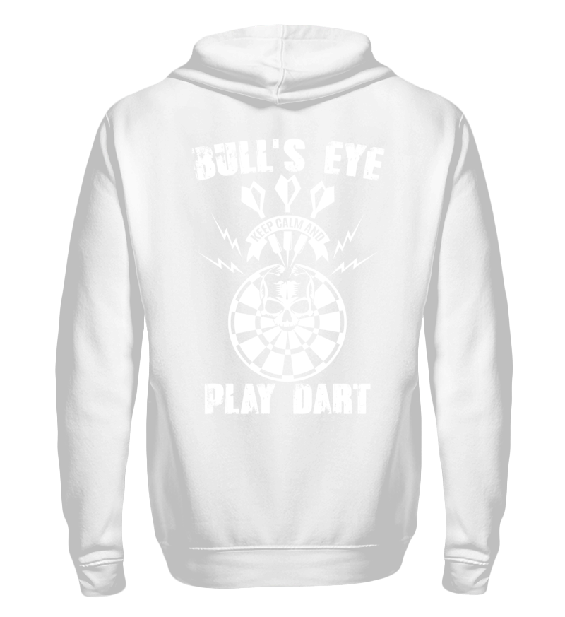 Zip up hoodie with print on the backside 