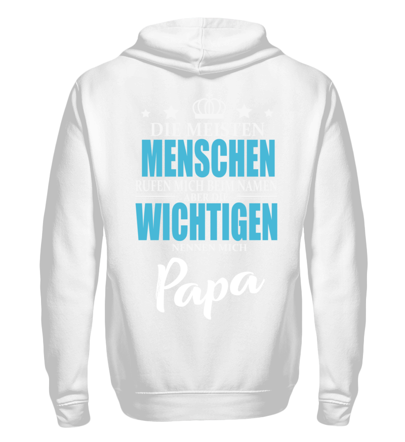 Zip up hoodie with print on the backside 