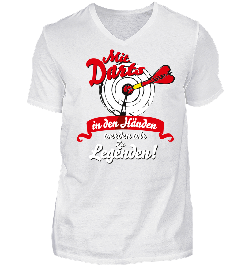 Men T-shirt with V-Neck