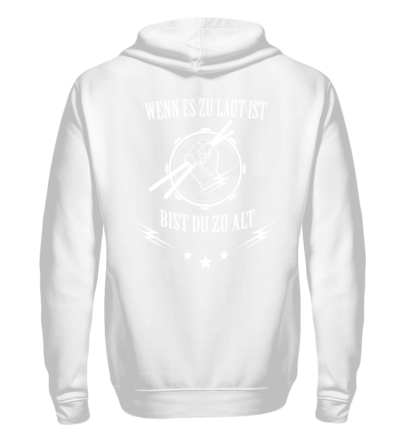 Zip up hoodie with print on the backside 