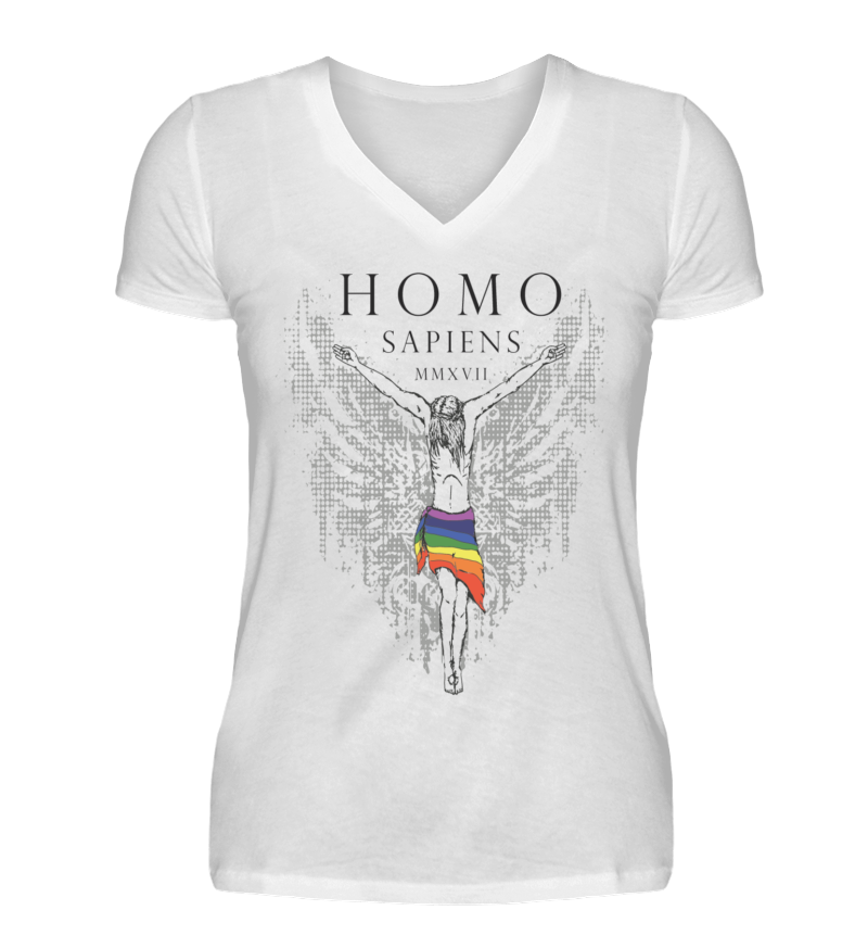 Women T-shirt with V-Neck