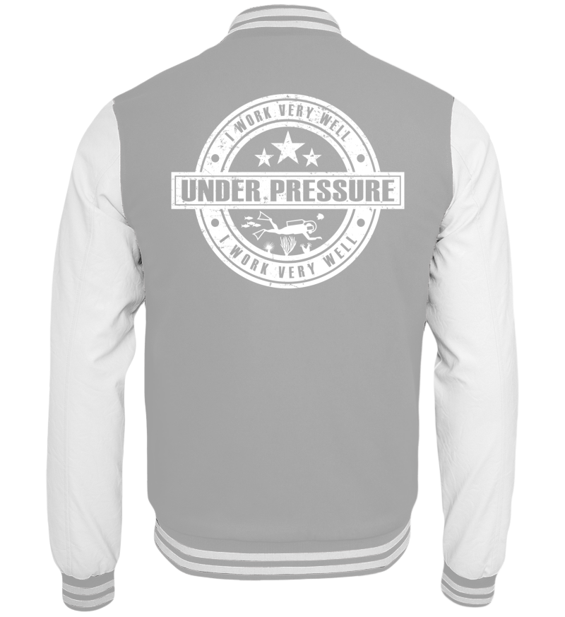 College Jacket with print on the backside
