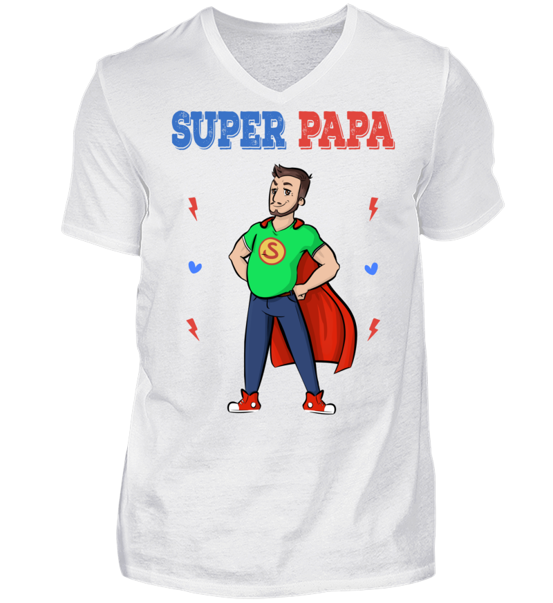 Men T-shirt with V-Neck