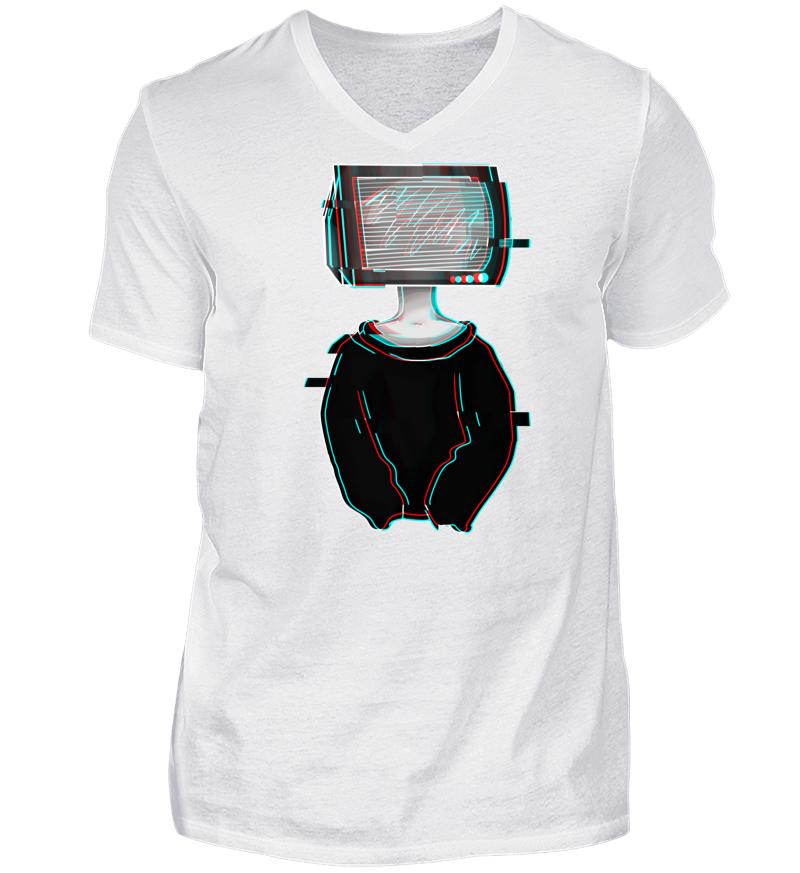 Men T-shirt with V-Neck