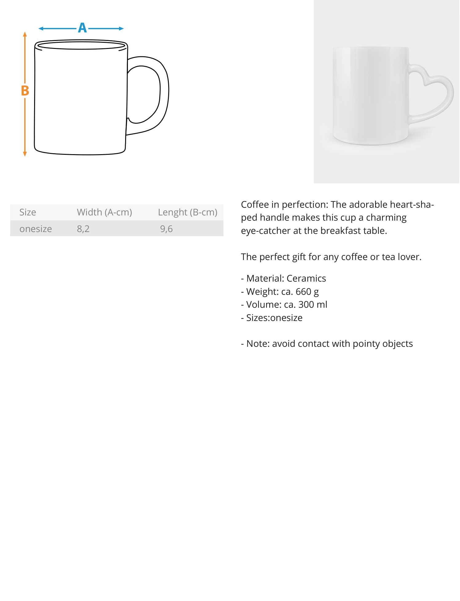 Heart Handle Mug 4