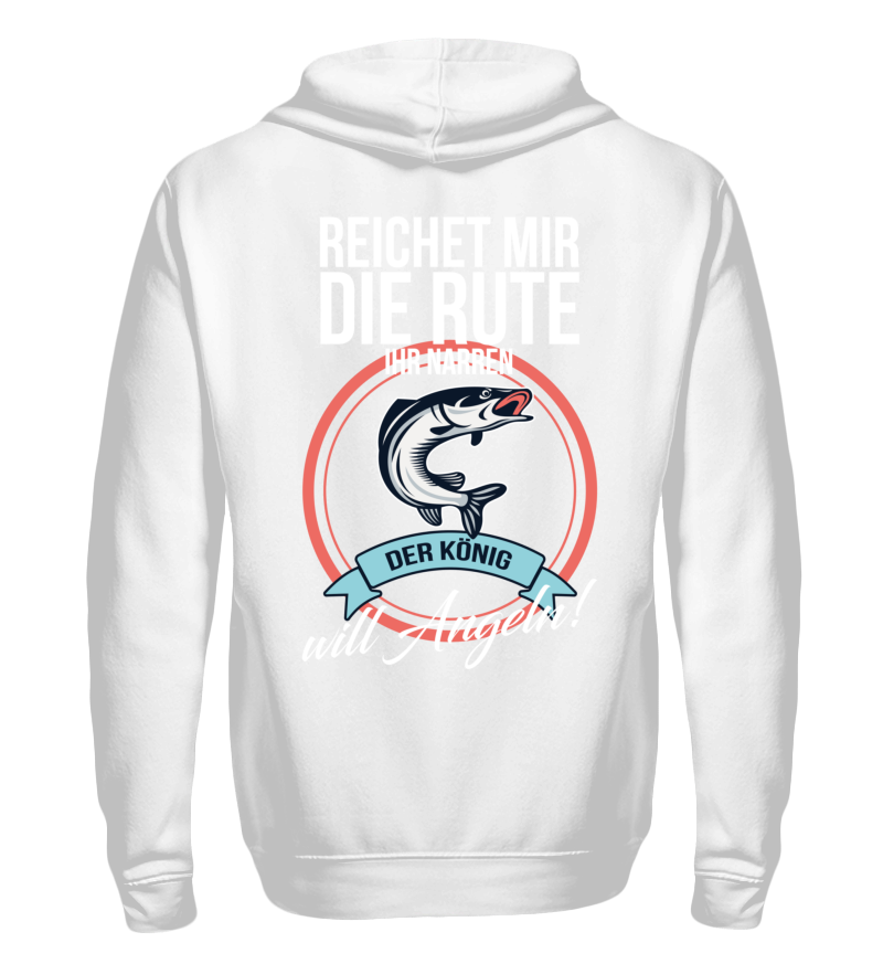 Zip up hoodie with print on the backside 