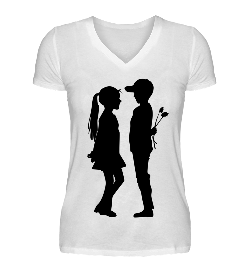 Women T-shirt with V-Neck
