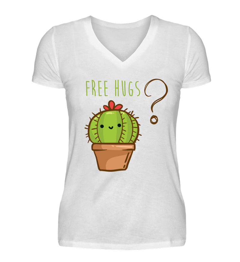 Women T-shirt with V-Neck