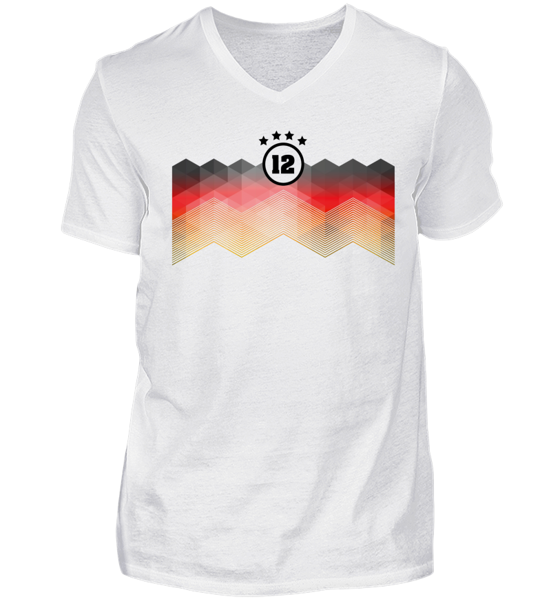 Men T-shirt with V-Neck