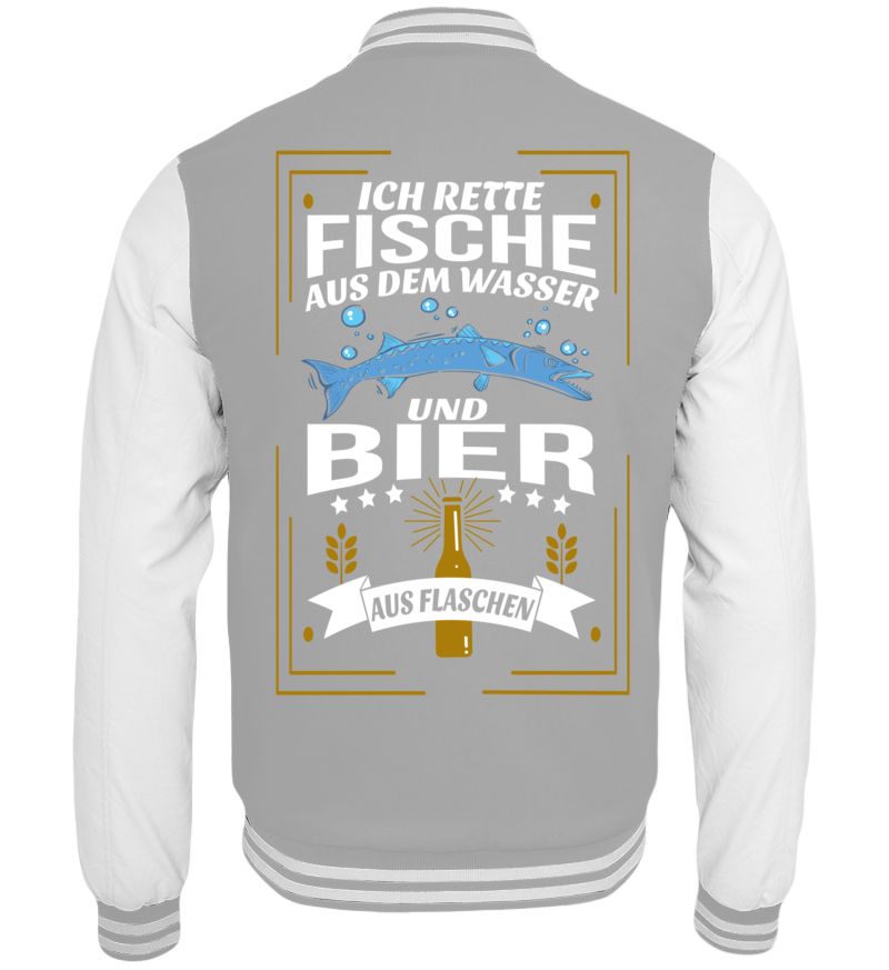 College Jacket with print on the backside