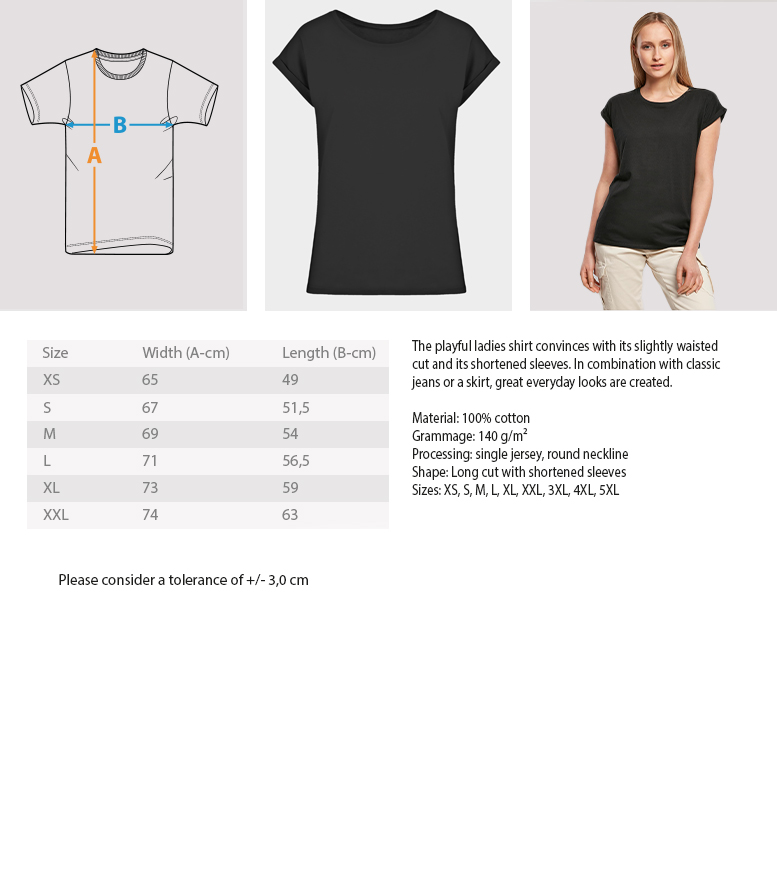 Ladies Extended Shoulder Tee 4