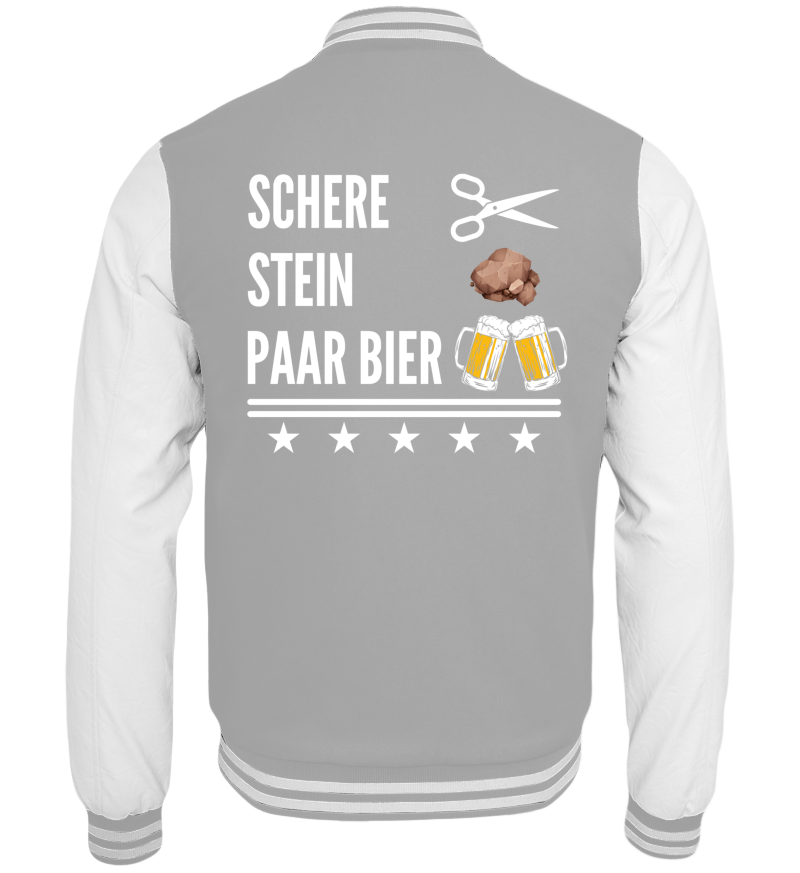 College Jacket with print on the backside