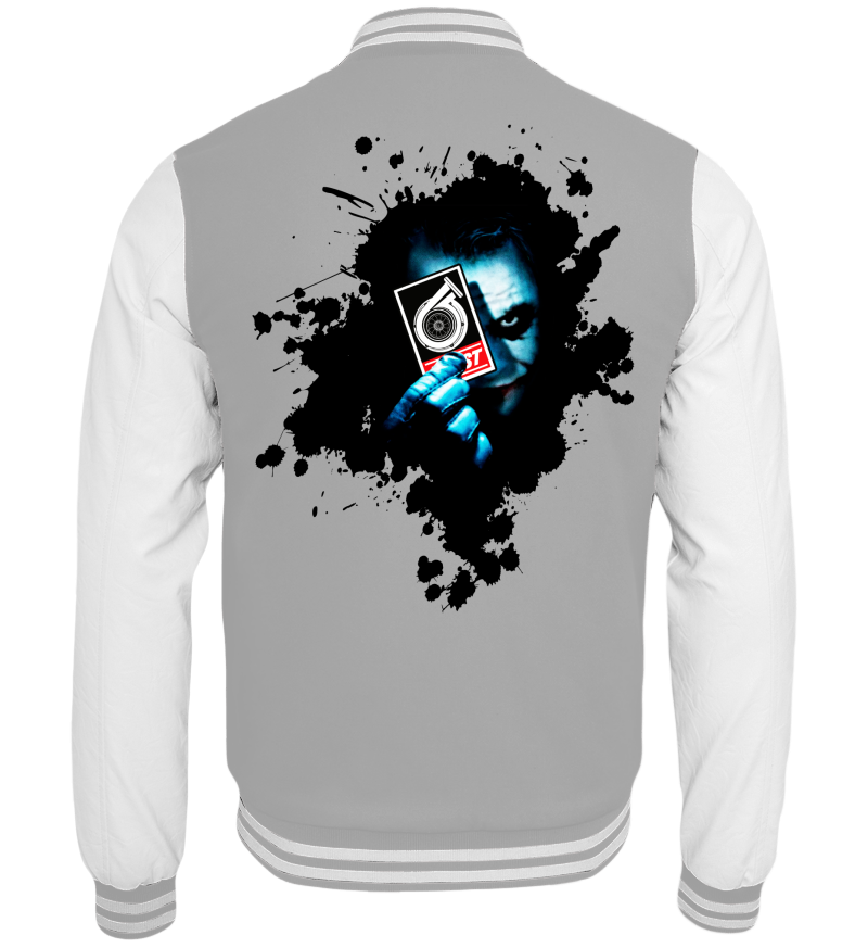 College Jacket with print on the backside