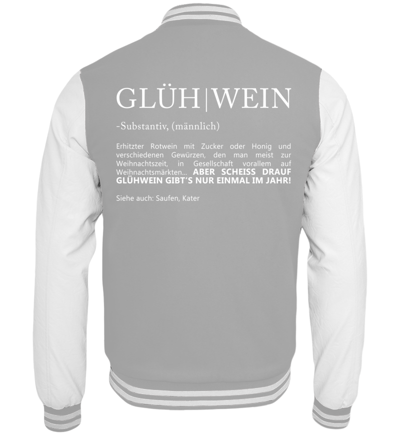 College Jacket with print on the backside