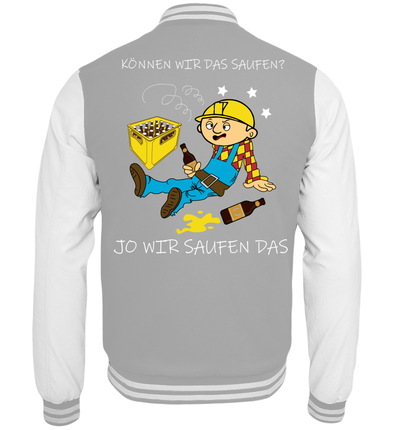 College Jacket with print on the backside
