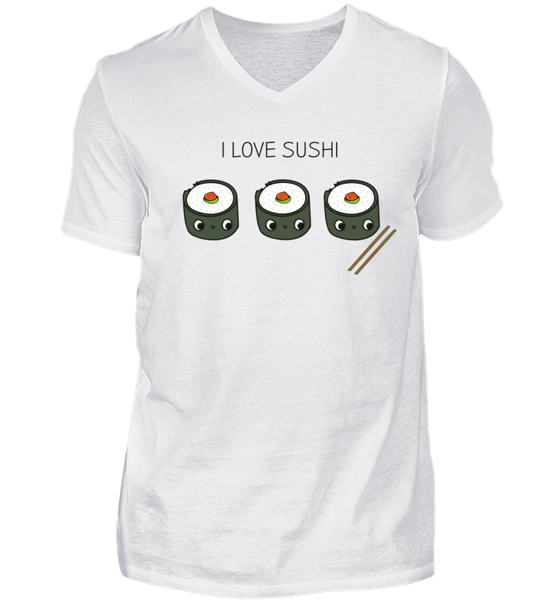 Men T-shirt with V-Neck
