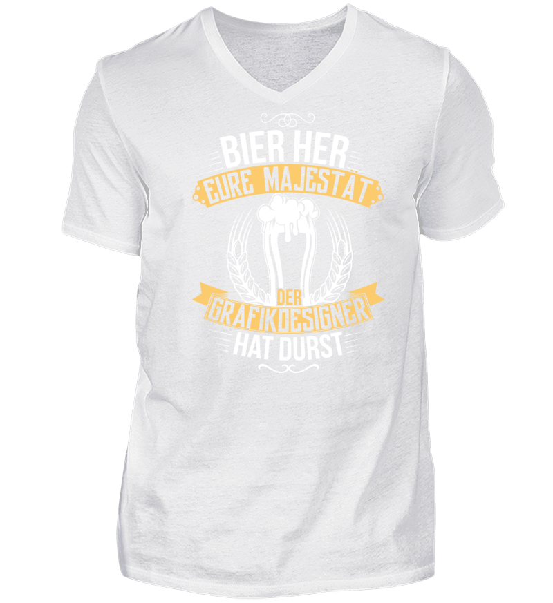 Men T-shirt with V-Neck