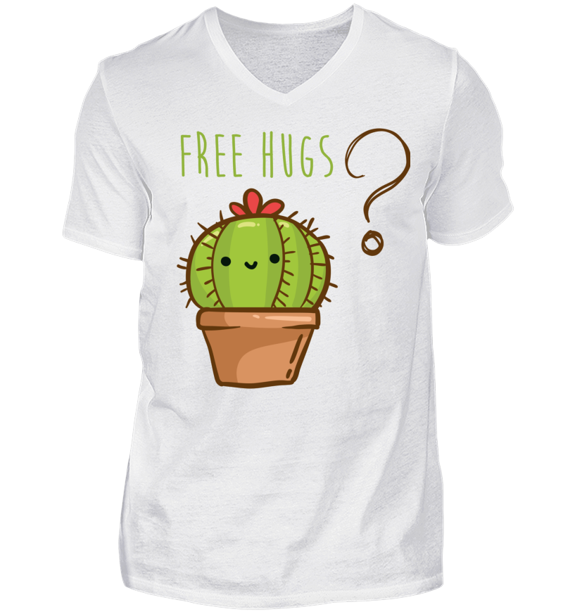 Men T-shirt with V-Neck