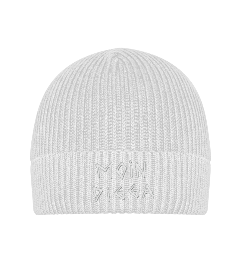 Organic Fisherman Beanie ST/ST with Embroidery