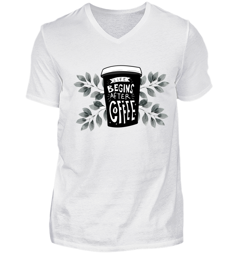 Men T-shirt with V-Neck