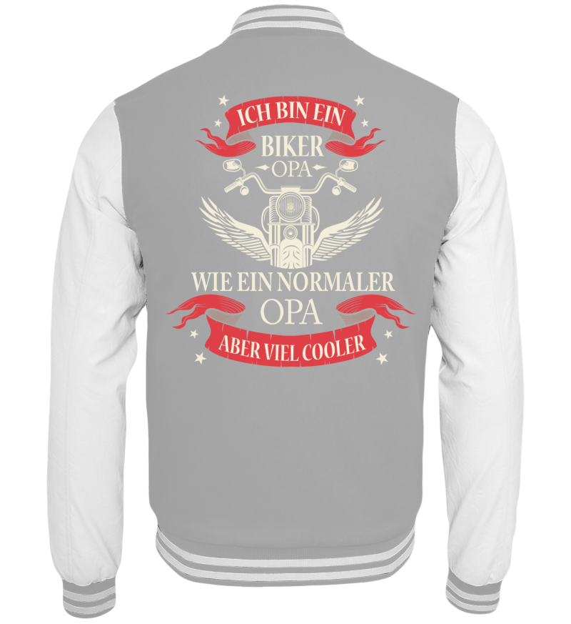 College Jacket with print on the backside