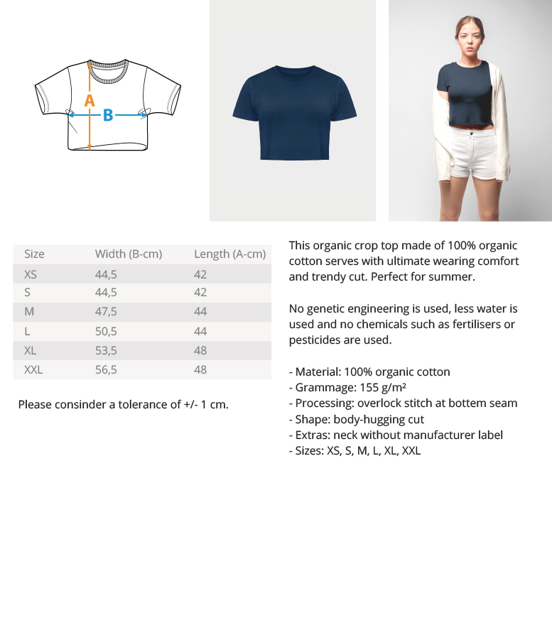 Ladies Organic Crop Top 4