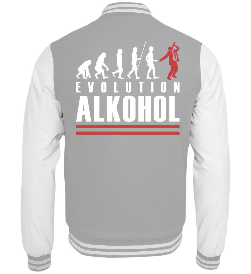 College Jacket with print on the backside
