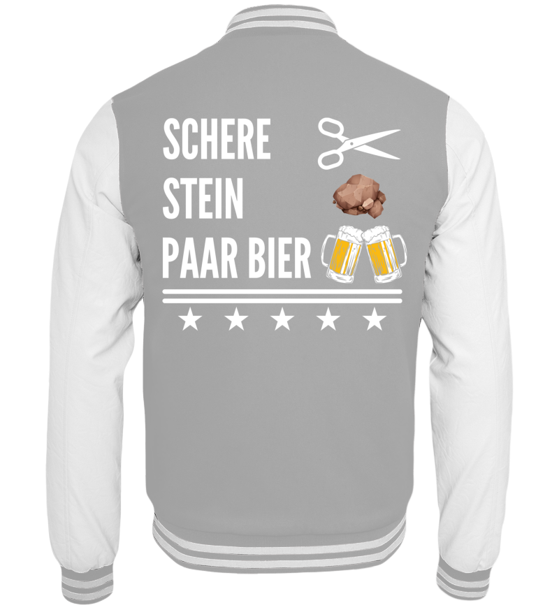 College Jacket with print on the backside