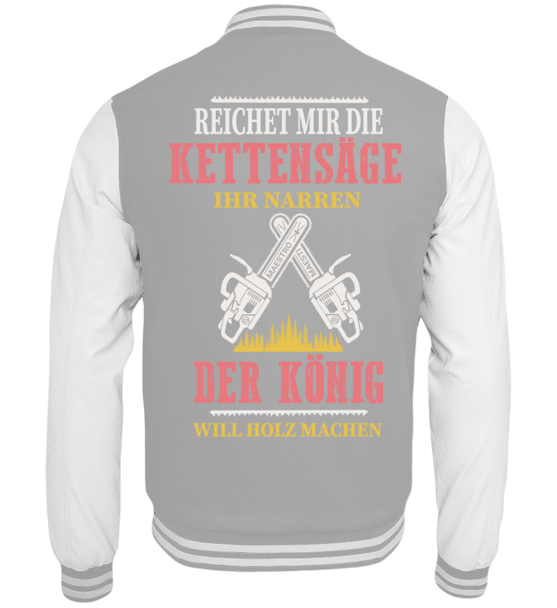 College Jacket with print on the backside
