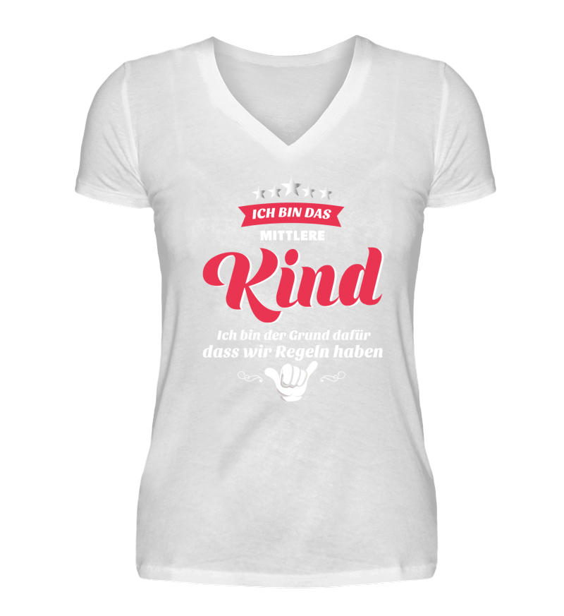 Women T-shirt with V-Neck
