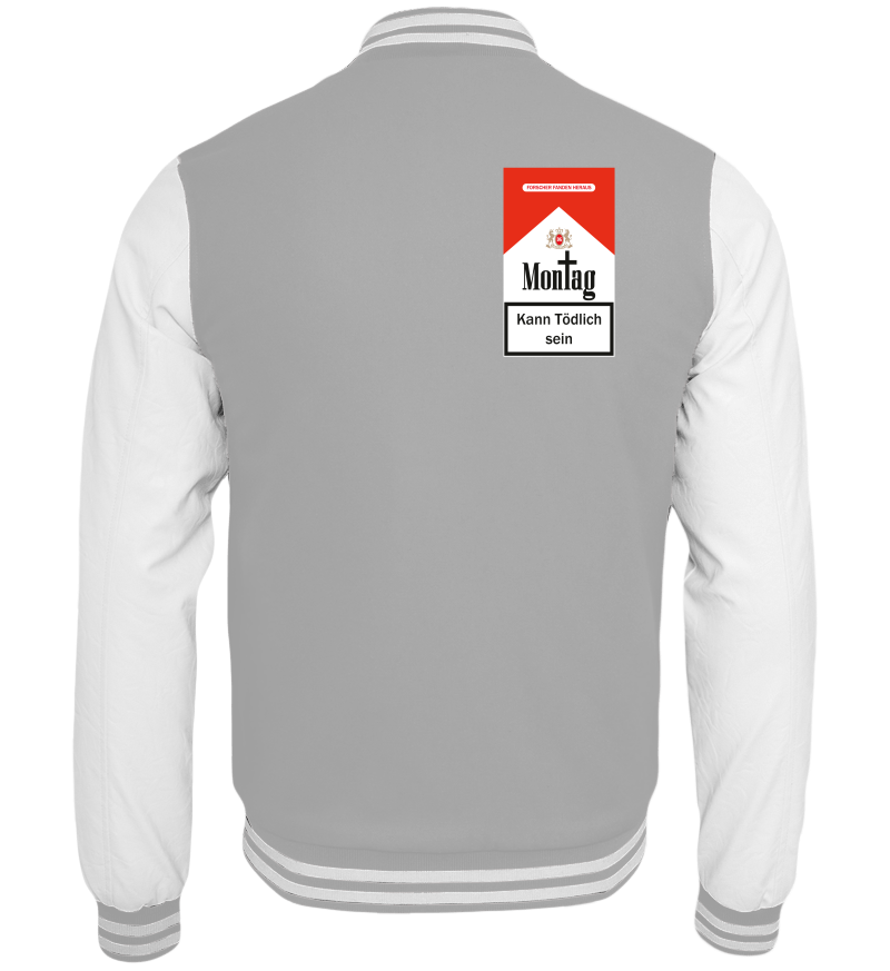 College Jacket with print on the backside