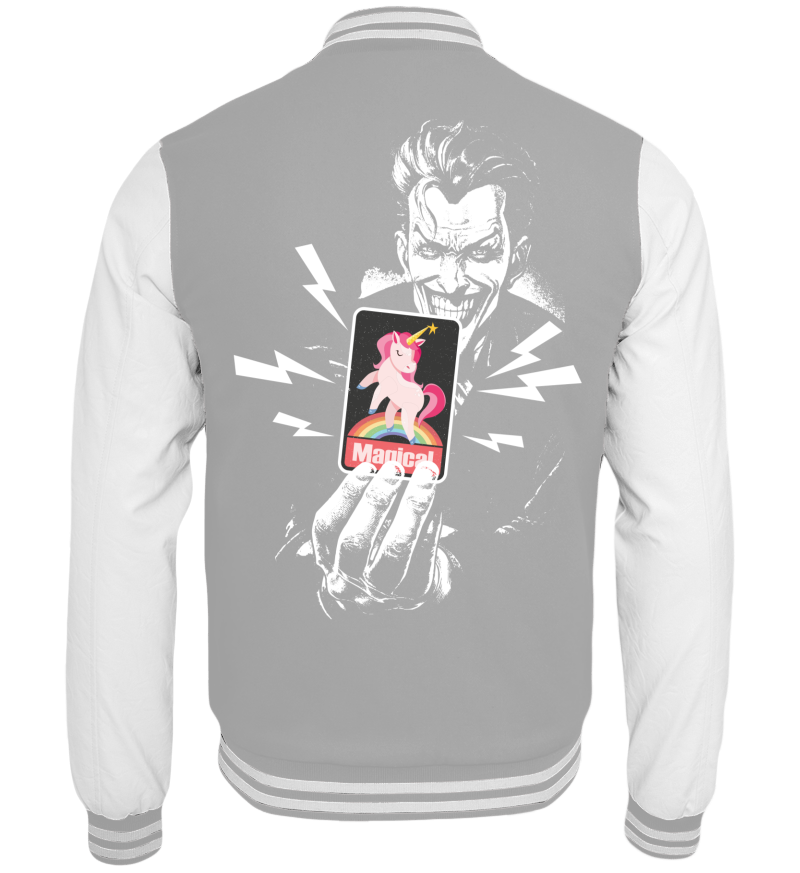 College Jacket with print on the backside